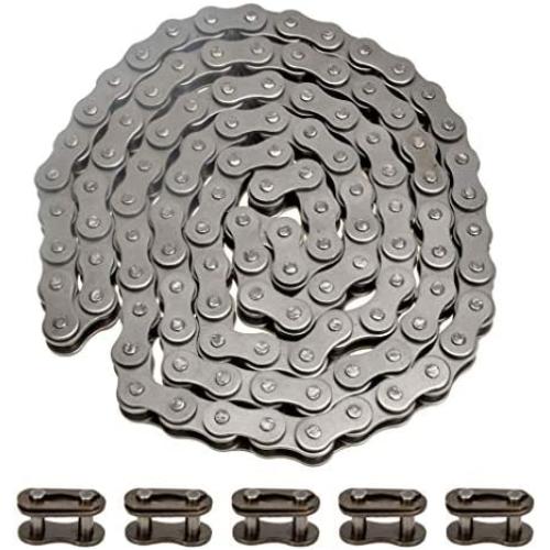 HIAORS 415H-110L Chain With Connector Link for 49cc 60cc 66cc 80cc 2-Stroke Engine Motor Motorized Bicycle Bike Heavy Duty Chain High Power Racing Parts