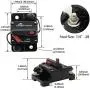 Young Marine Circuit Breaker for Boat Trolling with Manual Reset,Water Proof,12V- 48V DC