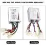 Pilipane 500W Motor Brushed Speed Controller with Throttle Throttle Grip Electric Bicycle Throttle Grip for Electric Bicycle Scooter Tricycle