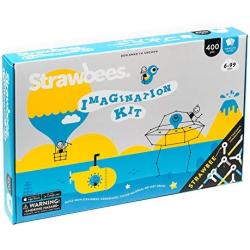 Strawbees Imagination Kit STEM Building Set, 400 Pieces and 105 Challenge Cards
