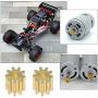 Motor Copper Pinion Gear 9 Teeth 1.5mm Hole Diameter 0.4 Module for Drone Airplane DIY Toy Model Spare Parts Pack of 4