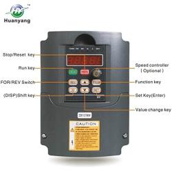 VFD 220V 0.75KW 1hp Variable Frequency Drive CNC VFD Motor Drive Inverter Converter for Spindle Motor Speed Control HUANYANG HY-Series(0.75KW, 220V)