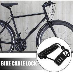 X AUTOHAUX Motorcycle Helmet Lock Bike Cable Lock Portable 3 Digit Security Resettable Combination Cable 2.9mm Bicycle Motorcycle Locks to 35.4