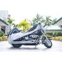 XYZCTEM All Season Black Waterproof Sun Motorcycle Cover,Fits up to 96