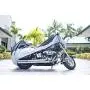 XYZCTEM All Season Black Waterproof Sun Motorcycle Cover,Fits up to 96
