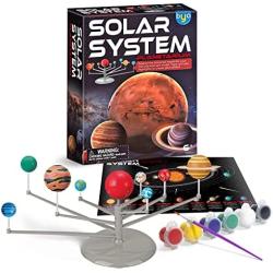 Byncceh Solar System Model Kit DIY Space 8 Planet Model Toy Set Planet Toy with Paint Make Your own Planet Art & Craft Educational STEM Space Toys for Kids with Painted Brush & Paints