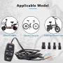 Motorcycle Turn Signal Headlight Horn Switch Motorcycle Head Light Control Switches 48V Waterproof Light Horn Turn Signal ON/Off Switch 7/8 inch Handlebar Switch for Scooter Electric Bike