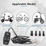 Motorcycle Turn Signal Headlight Horn Switch Motorcycle Head Light Control Switches 48V Waterproof Light Horn Turn Signal ON/Off Switch 7/8 inch Handlebar Switch for Scooter Electric Bike