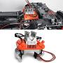 RC-Hub V8 Engine Fans Radiator Motor with Heatsink Cover for 1/10 TRX4 RC Crawler Scale (Orange)