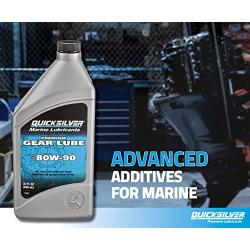 Quicksilver 80W-90 Premium Gear Lube - Marine Engine - 32 Ounce