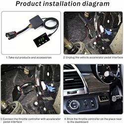 Throttle Response Controller 9 Drive Modes Smart Electronic Racing Accelerator Compatible for FORD LAND-ROVER F150 F250 Raptor Falcon Fusion Focus Grand Mondeo Ranger Transit Mazda 5 6 BT-50 CX-9