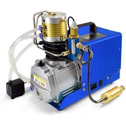 Portable PCP Air Compressor, Digital LCD Display Pressure Controller 4500Psi/ 30Mpa Set-Pressure Auto-Stop Paintball/Scuba Tank Air Pump Rifle Airgun Inflator with External Water-Oil Separator