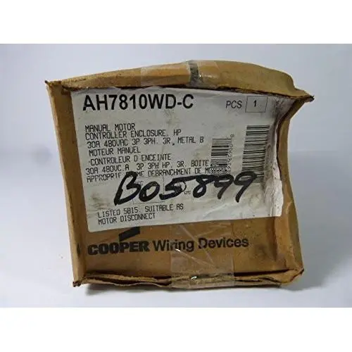 Arrow Hart 7810WD-C Manual Motor Controller 30A 480VAC 3P 3Ph