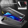 for Moto G Pure Phone Case: Protective Rugged Silicone Cover - Drop Full Protection Shockproof - Durable Aesthetic Matte Cases for Motorola Moto G Pure - Slim Cute Girly Phone Case (Black)