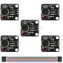 DAOKI 5Pcs Vibration Motor Module PWM Vibrating Motor Module DC 5V Mobile Phone Vibrator Module for Arduino UNO R3 MEGA2560 Electronic DIY Kit