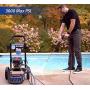 AR Blue Maxx, BM 3000 Electric Pressure Washer, 3000 PSI, 1.3 GPM, 15 AMP, Quick Connect, 15 & 25 Degree Nozzle, Turbo Nozzle, Spray Gun, Foam Cannon, Metal Lance, 25’ Hose, Two Wheel Trolley. 61 lbs