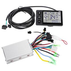 Motor Controller, Waterproof Mini LCD Panel Brushless Speed Controller Kit for Electric Bicycle Scooter（24V-48V）