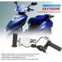 Akozon Brushed Speed Controller Kit Brush Speed Motor Controller 48V 800W with Lock Throttle Grip for Electric Bike Motor Scooter