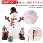 Décorations de Noël gonflables de 6 pieds, Ours en neige, Pingouin gonflable, Décorations extérieures avec lumières LED rotatives pour décorer le jardin de Noël à l'intérieur et à l'extérieur. Décorations de Noël gonflables de 6 pieds, Ours en neige, Pingouin gonflable, Décorations extérieures avec lumières LED rotatives pour décorer le jardin de Noël à l'intérieur et à l'extérieur.