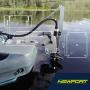 Newport Vessels NK180 Kayak Trolling Motor w/ Mounting & Steering Bracket Kit 1.8hp Equivalent Brushless Motor Compatible w/ 24V Lithium, AGM, or Lead Acid Deep Cycle Batteries (Battery Not Included)