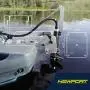 Newport Vessels NK180 Kayak Trolling Motor w/ Mounting & Steering Bracket Kit 1.8hp Equivalent Brushless Motor Compatible w/ 24V Lithium, AGM, or Lead Acid Deep Cycle Batteries (Battery Not Included)