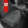 Motor Trend Gray Faux Leather 2-Pack Car Seat Cover for Front Seats, Padded Car Seat Protectors with Storage Pockets, Premium Interior Covers, Front Seat Covers for Cars Truck SUV Auto