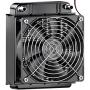 Clyxgs Water Cooling Radiator, 8 Pipe Aluminum Heat Exchanger Radiator with Fan for PC CPU Computer Water Cool System DC12V 80mm