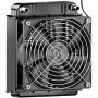Clyxgs Water Cooling Radiator, 8 Pipe Aluminum Heat Exchanger Radiator with Fan for PC CPU Computer Water Cool System DC12V 80mm