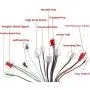 Vehjunc Brushless Motor Controller 18tube 48V 60V 72V 1000W 1500W Electric Bicycle E-Bike Scooter Brushless DC Motor Speed Controller 60/120 Degree 42-45A