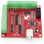 RATTMMOTOR Mach3 USB Motion Control Card 4 axis CNC Motion Controller Breakout Board Stepper Motor Driver with Cable for CNC Router Machine