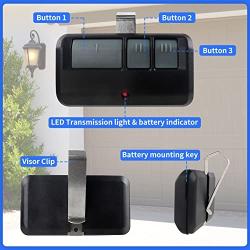 Universal 893MAX 893LM G953EV-P2 Garage Door Opener Remote Control, 3-Button Remote Compatible with LiftMaster/Chamberlain/Craftsman, Replaces 371LM 373LM 890MAX 971LM 973LM（2 Pack）