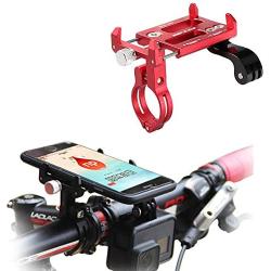 GUB Bike Phone Mount Holder,Bicycle Handlebar Phone Holder Mount Universal Adjustable Rotating Cradle Clamp for Mountain Bike Motorcycle,Fits for iPhone,Samsung Galaxy Android Phones (RED88)