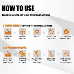 FORScan ELM327 OBD2 USB Adapter for Windows, Diagnostic Coding Tool with MS-CAN/HS-CAN Switch for Ford Lincoln Mazda Mercury Series Vehicles