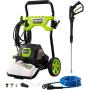 Greenworks 2000 PSI 1.2 GPM Pressure Washer, GPW2003 & Chemical Guys CWS_110_16 Honeydew Snow Foam Car Wash Soap, Safe for Cars, Trucks, Motorcycles, RVs & More, 16 fl oz, Honeydew Scent