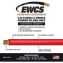 EWCS 2 Gauge Premium Extra Flexible Welding Cable 600 VOLT - Red - 20 Feet - Made in the USA