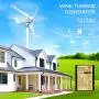Marsrock 600w Lightning Series 12v 24v AC Small Wind Turbine Generator MPPT Controller Can Flexibly Assemble A Three-blade Or Five-blade Windmill With LED Indicator For Wind Solar Hybrid System 2m/s Low Start Speed Powerful Efficiency (35S4-600H-24D)