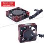Surpass Hobby Rocket 40mm Aluminum Cooling Fan 16000RPM JST Plug for 1/10 1/8 4068 4092 4074 Brushless Motor RC Car Red