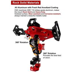 WINDFRD Metal Motorcycle Phone Mount, Sturdy and Heavy Duty, Rock Solid Motorcycle Cell Phone Holder to Keep The Phone Secure, Suitable for Motorcycle Handlebars and Harley Davidson