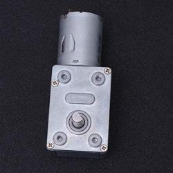 ULTECHNOVO DC 12V Worm Gear Motor High Pulling Torque RPM 150 Durable Micro Gear Motor Reversible for DIY Robot Smart Car Use (Silver)