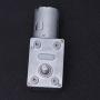 ULTECHNOVO DC 12V Worm Gear Motor High Pulling Torque RPM 150 Durable Micro Gear Motor Reversible for DIY Robot Smart Car Use (Silver)