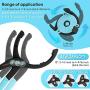 SHALL 4PC Oil Filter Removal Set, Universal 3-Jaw Oil Filter Wrench, 12 Inch Adjustable Metal Oil Filter Plier, 2PC Adapters, for Pulling Oil Filters from Cars, Motorcycles, 2-Pack PVC Gloves Included