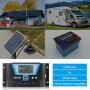 Solar Controller 80A, 12V 24V 36V 48V Auto Dual USB Output Charge Controller Fit for Lithium/Lead-Acid Battery Regulator