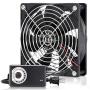 SXDOOL 120mm 110V 115V 120V AC Powered Fan with Speed Controller DC 3V to 12V, for Router Receiver DVR Playstation Xbox Component Cooling