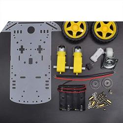 1 Set Motor Smart Robot Car Chassis Electronic Manufacture DIY Kit Speed Encoder Battery Box 2WD for Robot