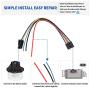 MECMO 1581773 Pigtail 3 Pins Blower Motor Resistor Connector Harness, Replace 8e5h-19e624-a 89018778, 89019351, 15-81773, Compatible with Buick Cadillac Chevy GMC Silverado Tahoe Suburban Sierra Yukon
