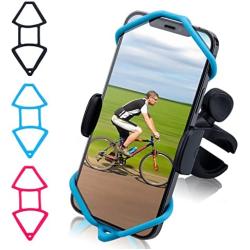 COTORPAZ Bike Phone Mount Universal - Upgraded Motorcycle Phone Holder 360° Rotatable Road Bicycle ATV Scooter Handlebar Black Adjustable
