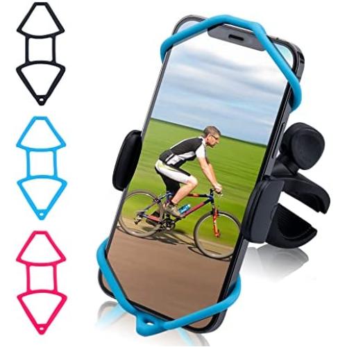 COTORPAZ Bike Phone Mount Universal - Upgraded Motorcycle Phone Holder 360° Rotatable Road Bicycle ATV Scooter Handlebar Black Adjustable