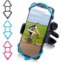 COTORPAZ Bike Phone Mount Universal - Upgraded Motorcycle Phone Holder 360° Rotatable Road Bicycle ATV Scooter Handlebar Black Adjustable