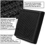 DNA Motoring AFPN-010-BK Clean Air Washable Drop In Panel Air Filter Enhance Engine Performance [Compatible with 07-17 Toyota Camry 4 Cyl / 16-17 Camry 4-Cyl Hybrid / 09-15 Venza 4-Cyl]