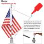 Motorcycle Flagpole Mount and American Flag - 6